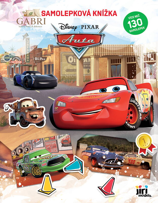 JIRI MODELS Samolepková knížka Auta (Cars) 130 samolepek