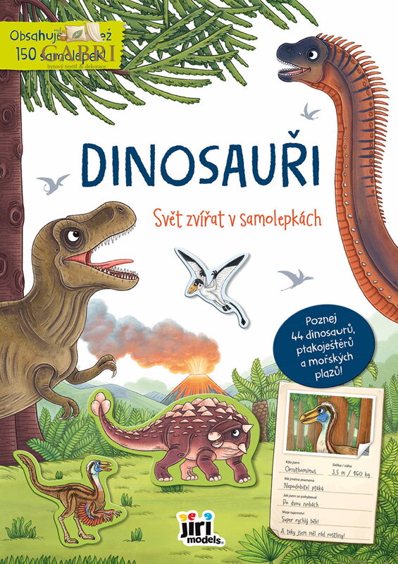 JIRI MODELS Svět zvířat v samolepkách Dinosauři a spol.