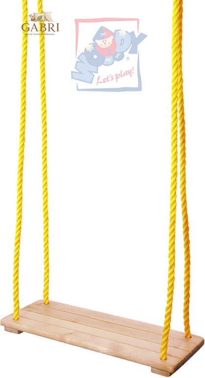 WOODY DŘEVO Houpačka jednoduchá závěsné sedátko prkénko na houpání