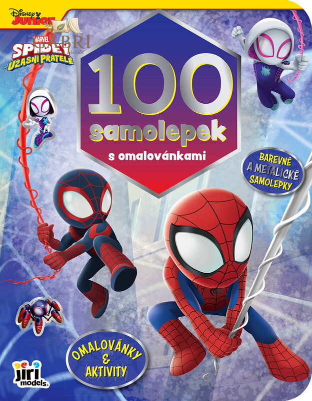 JIRI MODELS 100 samolepek s omalovánkami Spidey a jeho úžasní přátelé