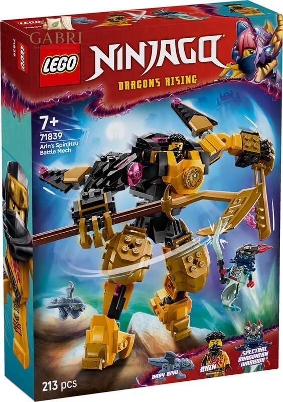 LEGO NINJAGO Arin a bojový robot Spinjitzu 71839 STAVEBNICE
