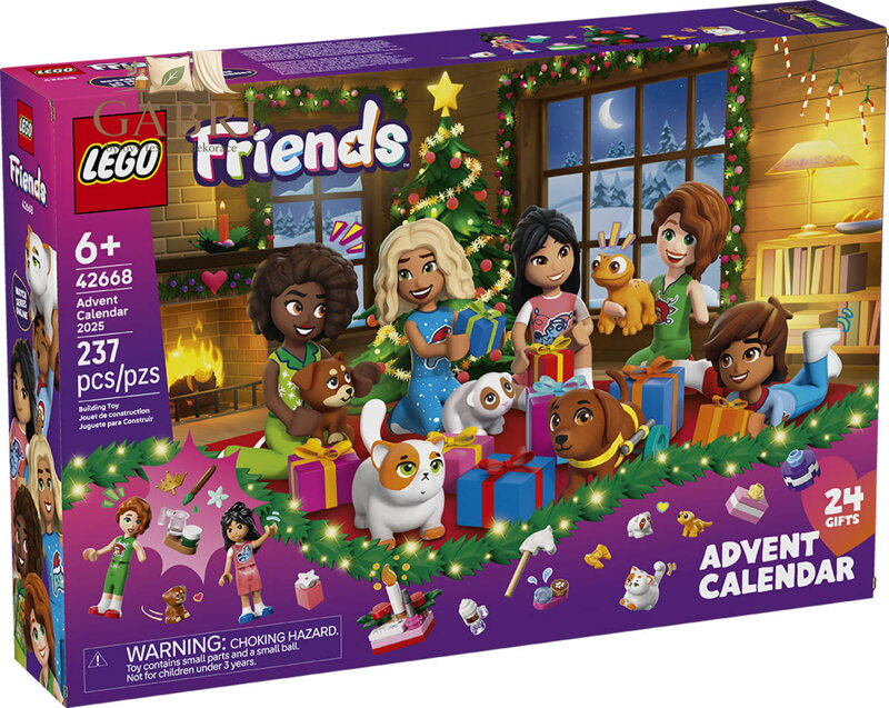 LEGO FRIENDS Adventní kalendář 2025 rozkládací s herní plochou