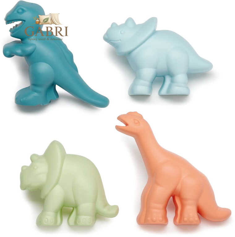 ECOIFFIER Formičky dinosaurus 15cm set 4ks baby bábovičky na písek