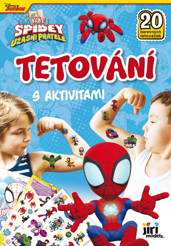 JIRI MODELS Tetování s aktivitami Spidey 20 tetovaček