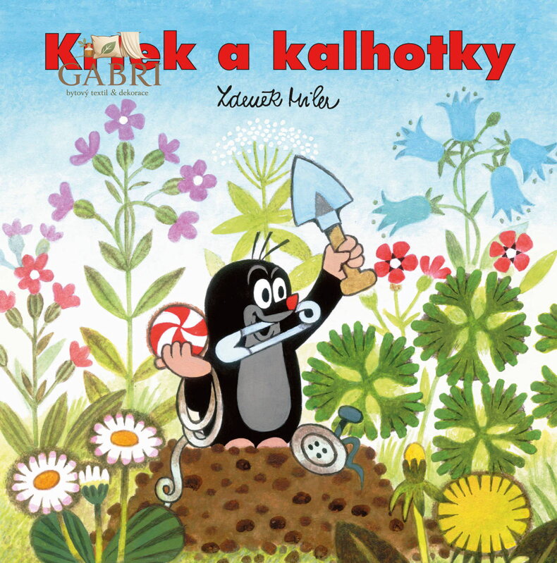 AKIM Omalovánky čtvercové + samolepky Krtek a kalhotky (Krteček)