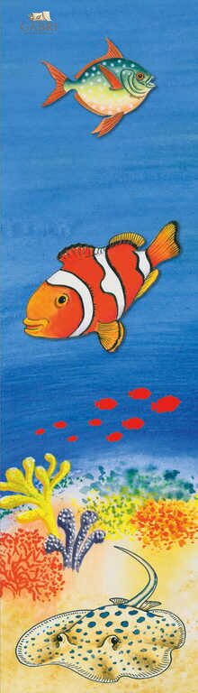 AKIM Záložka do knihy 3D Mořský svět 21cm tvrdý karton