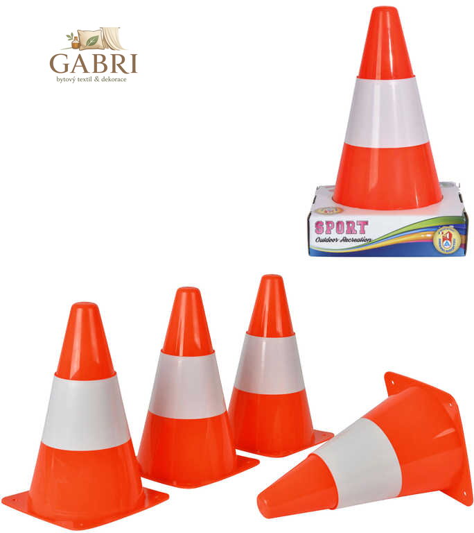 ANDRONI Kužely dopravní výstražné 29cm set 4ks plast