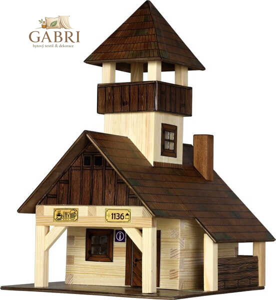 WALACHIA Horská bouda W40 Hobby Kit DŘEVĚNÁ STAVEBNICE