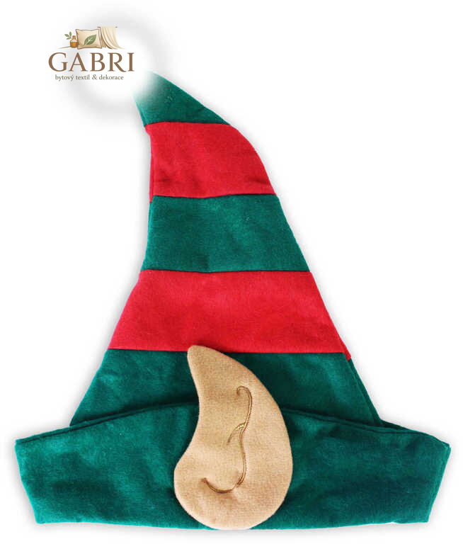 KARNEVAL Čepice elf s ušima pro dospělé *KARNEVALOVÝ DOPLNĚK*