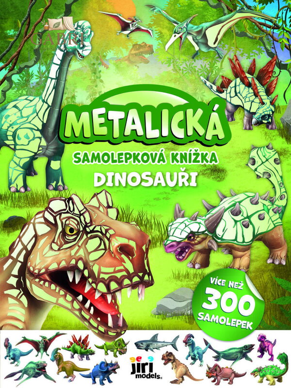 JIRI MODELS Metalická samolepková knížka Dinosauři