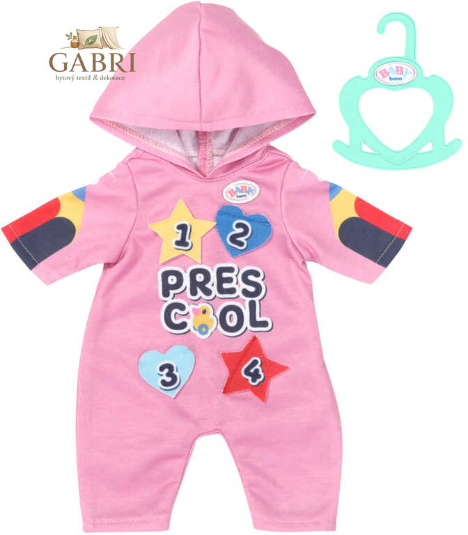 ZAPF BABY BORN Školka dupačky s nášivkami 36cm pro panenku miminko