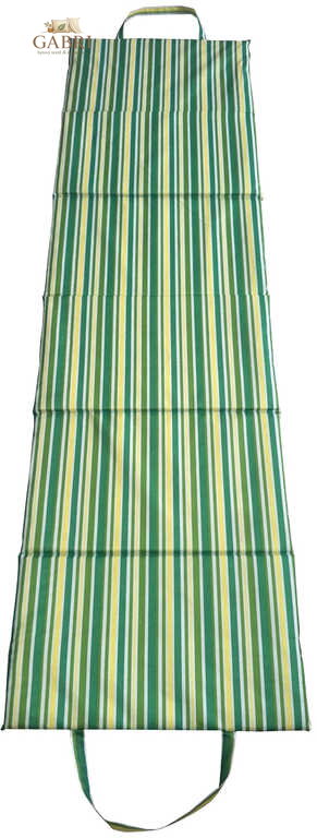 ACRA Lehátko plážové skládací 180 x 50 x 1,5cm pruhované zelené