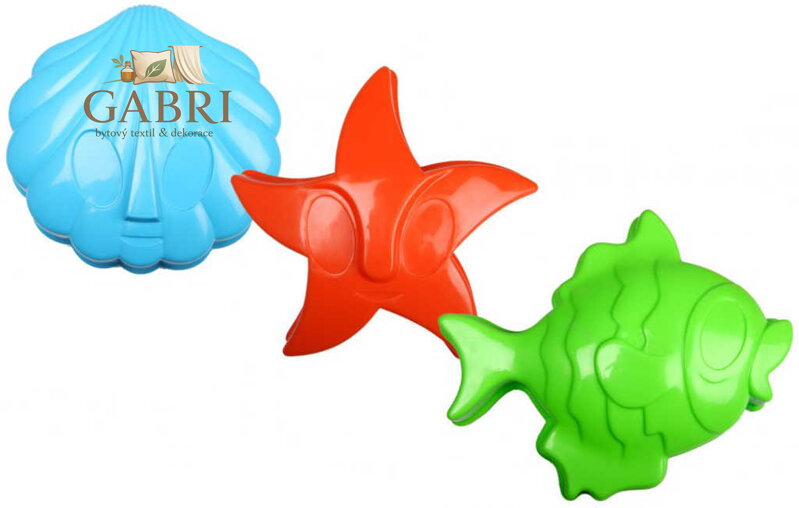 ANDRONI Formička velká bábovička zvířátko moře 3 druhy 4 barvy na písek