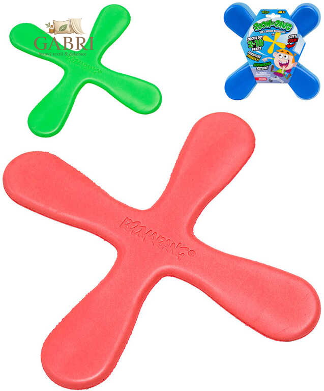 Bumerang 4 ramena soft pěnový Roomarang do vnitřních prostor 3 barvy