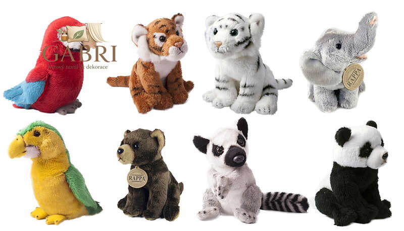 PLYŠ Zvířata EXOTICKÁ ZVÍŘÁTKA 15cm 8 druhů *PLYŠOVÉ HRAČKY*
