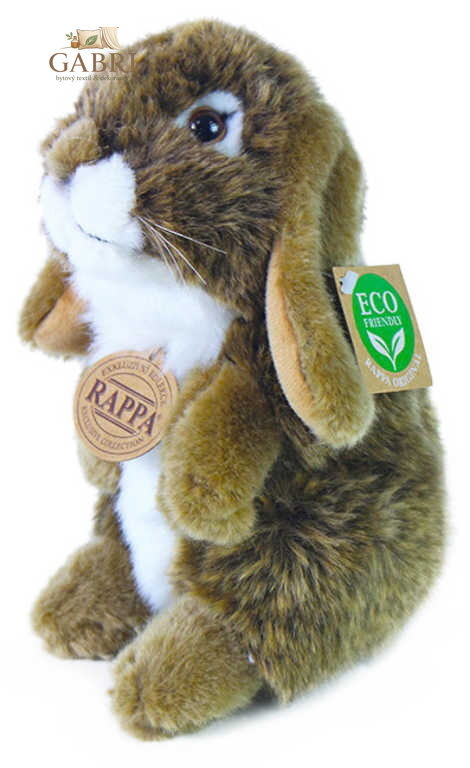 PLYŠ Zajíc hnědý stojící 18cm Eco-Friendly *PLYŠOVÉ HRAČKY*