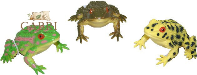 Žába tropická 8cm zvířátko na baterie Zvuk 3 druhy