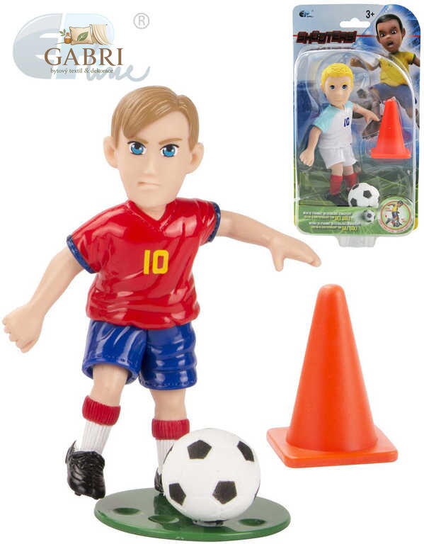EP Line Shooters set figurka fotbalista + kužel s míčem plast 12 druhů