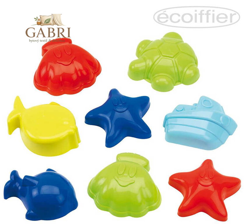 ECOIFFIER Baby formičky na písek ocean set 8ks pro miminko
