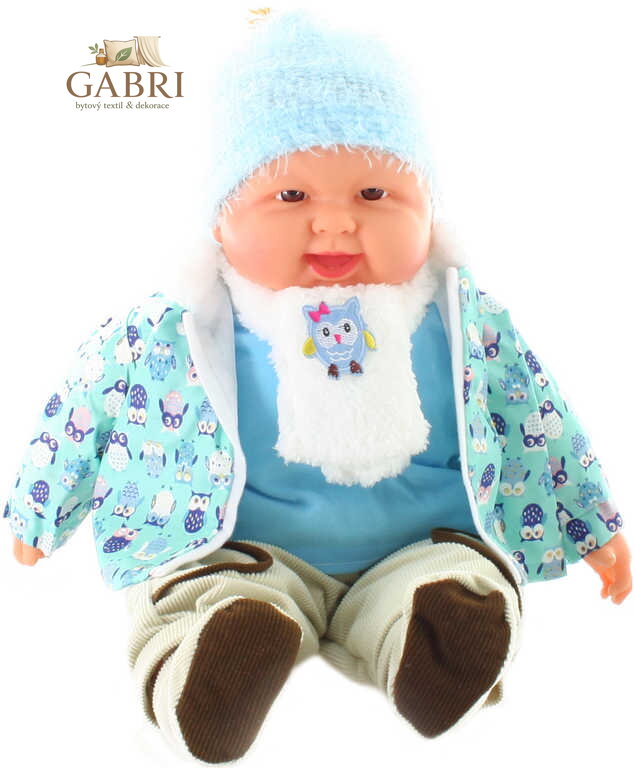 Panenka miminko velké 53cm chlapeček měkké tělíčko v oblečku
