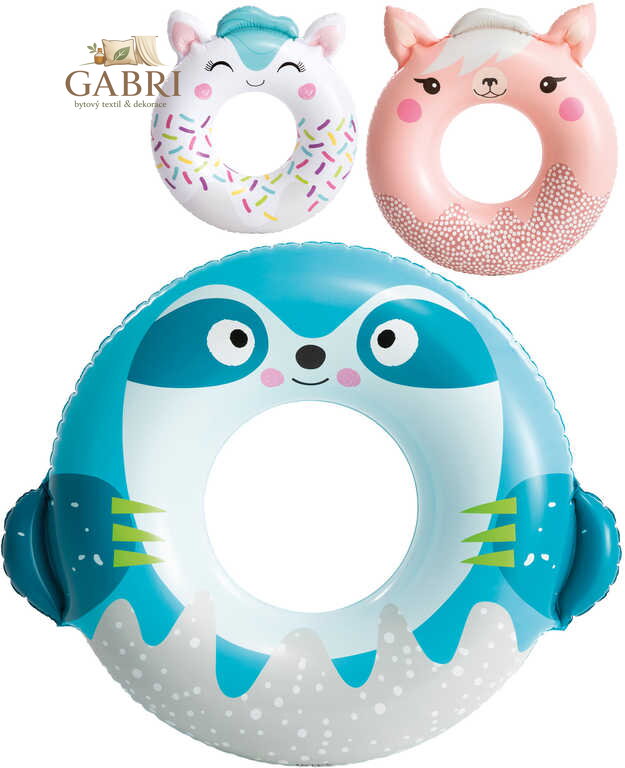 INTEX Kruh nafukovací zvířátko 90cm plavací kolo do vody 3 druhy 59266