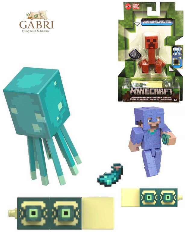 Minecraft figurka kloubová 8cm s doplňkem různé druhy plast