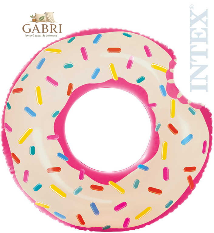 INTEX Kruh plavací donut růžový 107cm nafukovací dětské kolo do vody 56265