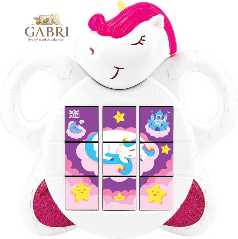 Baby puzzle jednorožec Světlo Zvuk na baterie plast