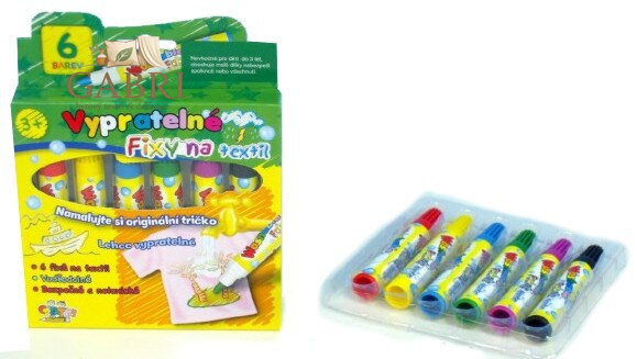 Fixy na textil VYPRATELNÉ Výtvarné a kreativní hračky
