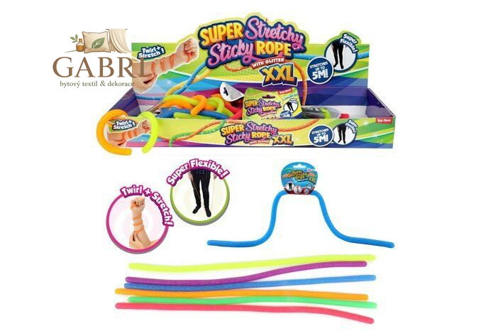 Guma s glitry natahovací antistresová