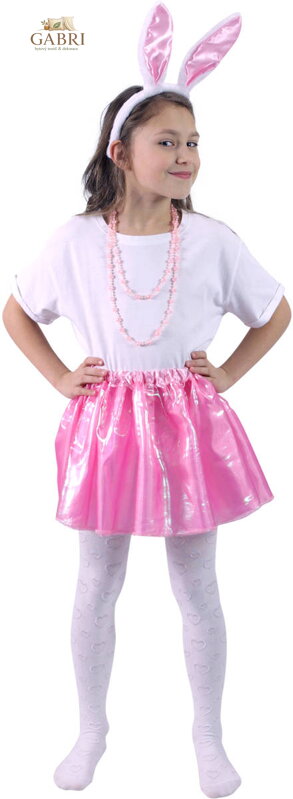 KARNEVAL Šaty zajíček set tutu sukně s čelenkou 3-10 let (104-146cm) *KOSTÝM*