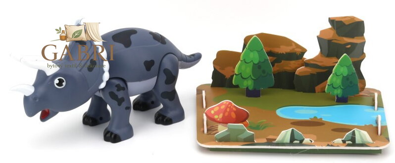 Stavebnice magnetická Triceratops 3D