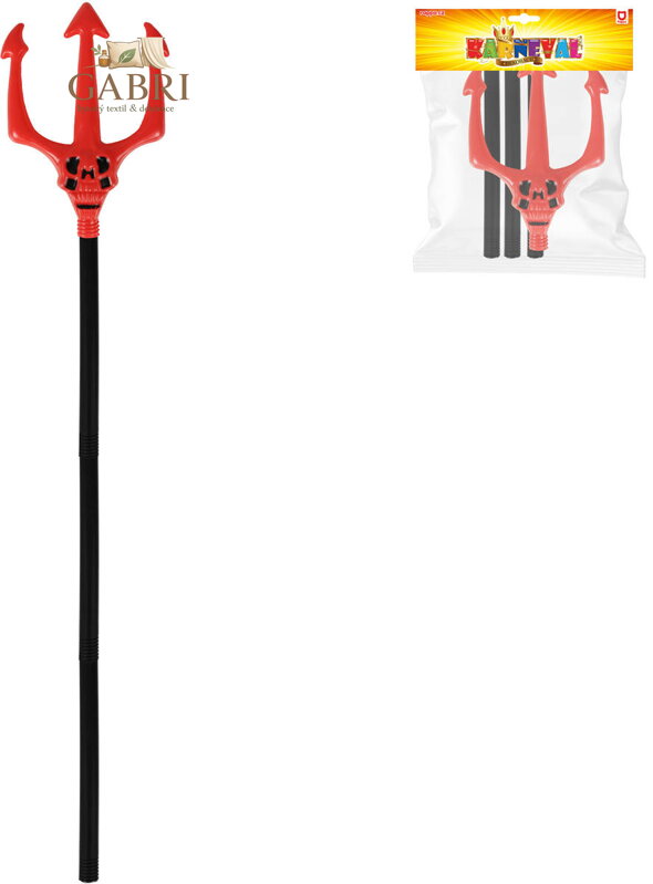 KARNEVAL Vidle čerta 104cm skládací *KARNEVALOVÝ DOPLNĚK*