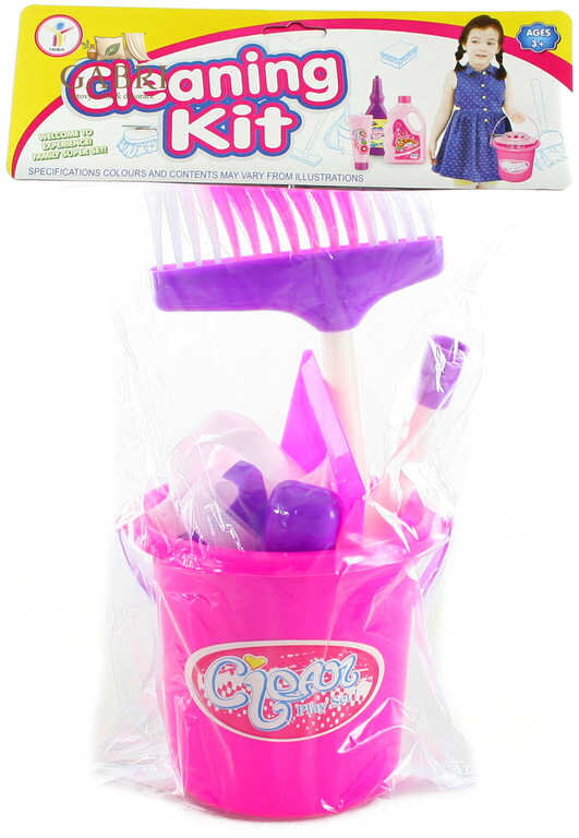 Uklízecí sada malá uklízečka s lopatkou a smetákem 5ks plast