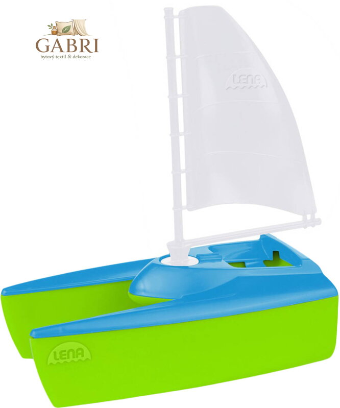 LENA Loď Boaties baby katamarán plachetnice do vody do vany plast 04715