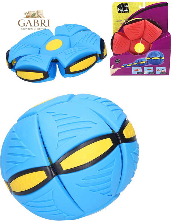 Phlat Ball Hoď disk, chyť míč! disk 22cm měnící se v míč 2 barvy 2v1