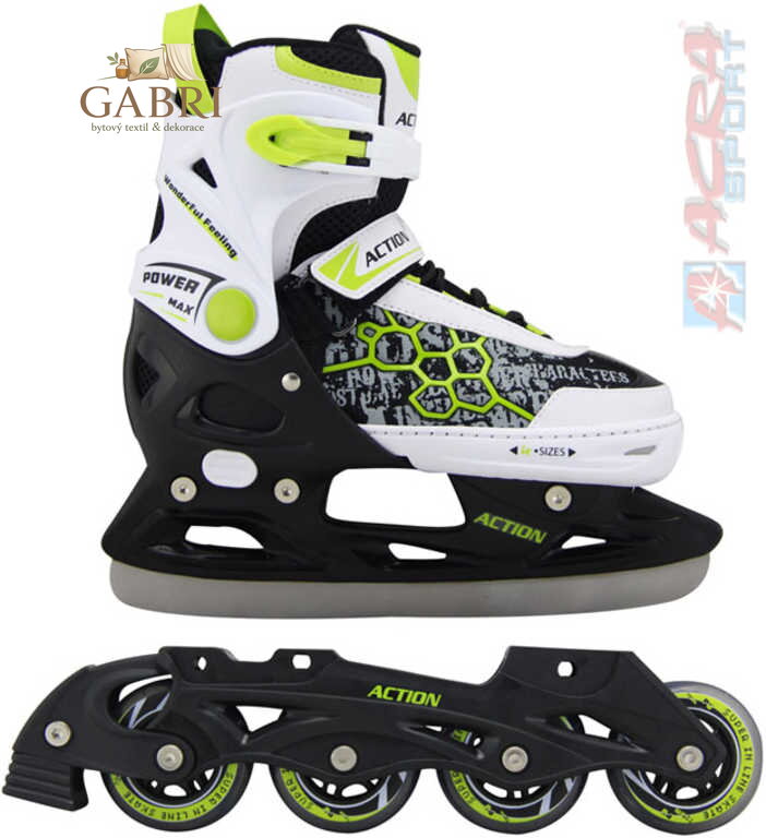 ACRA Brusle chlapecké s vyměnitelnými podvozky 2 v 1 vel. 29-32