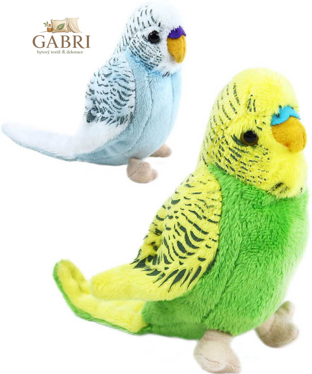 PLYŠ Andulka 12cm plyšový ptáček 2 barvy *PLYŠOVÉ HRAČKY*