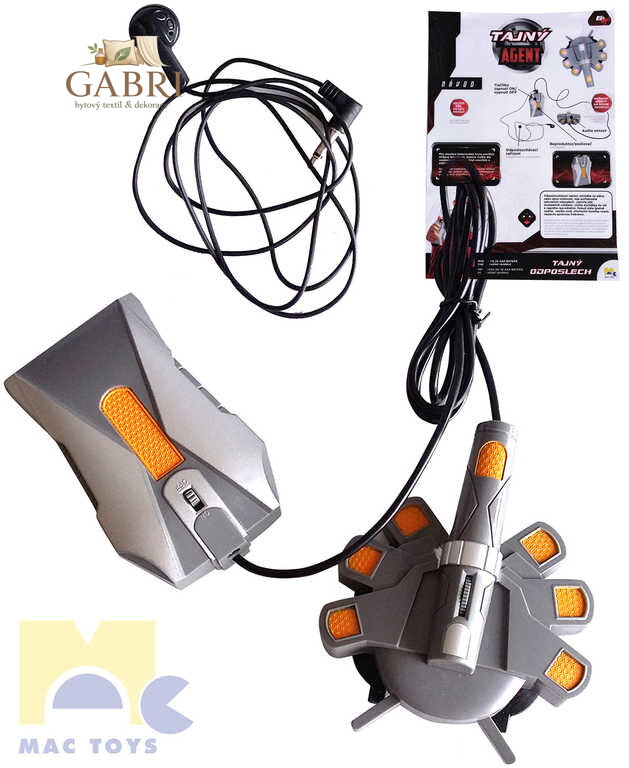 MAC TOYS Tajný agent odposlech na baterie štěnice na kartě plast