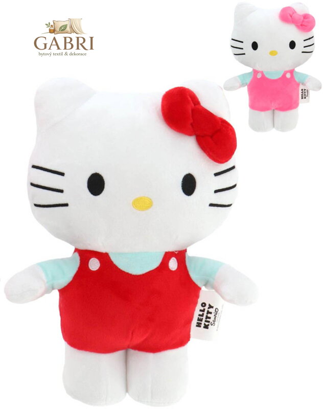 PLYŠ Kočička Hello Kitty 28cm 2 barvy *PLYŠOVÉ HRAČKY*
