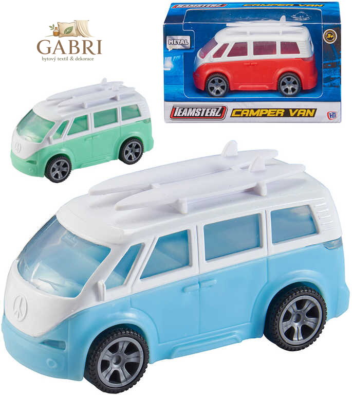 Teamsterz auto Camper Van kovové 3 barvy v krabičce