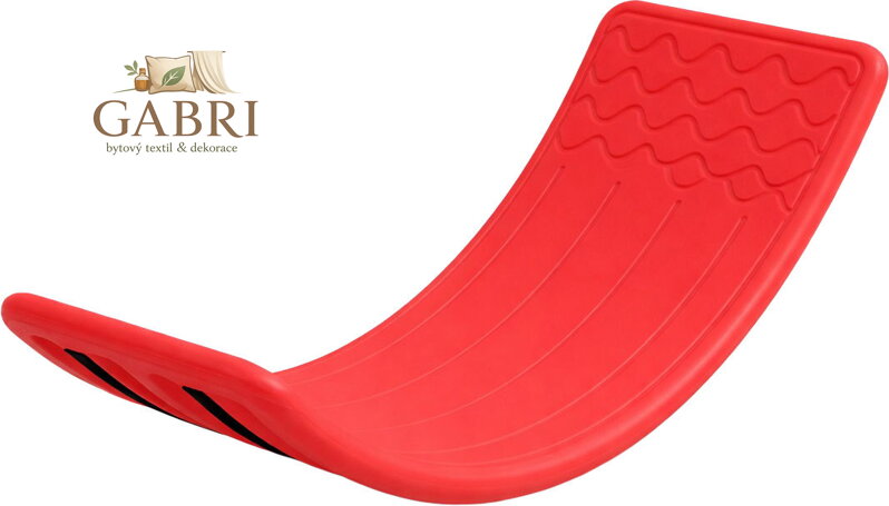 MERCO Balanční deska vlnka 81x20x28cm protiskluzová červená