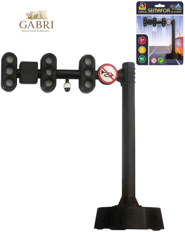 Semafor světelný City Collection na baterie Světlo Zvuk plast