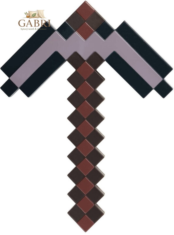 Minecraft krumpáč Nethertite 41cm plastová replika zbraně