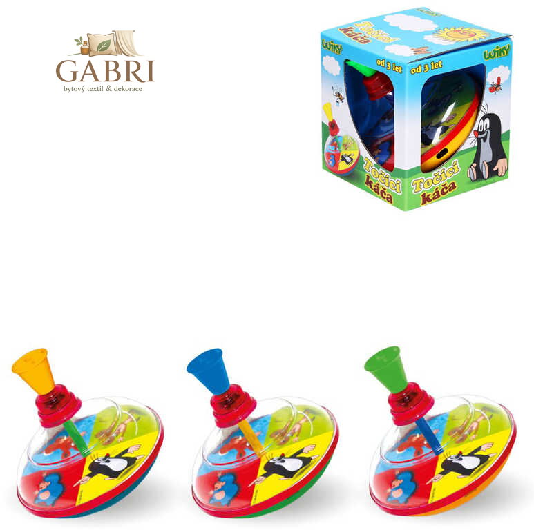 KRTEK (Krteček) Hra Káča velká 14cm dětský vlček 3 barvy plast v krabici