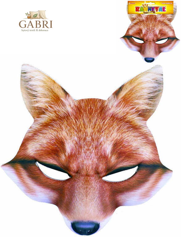 KARNEVAL Maska liška KARNEVALOVÝ DOPLNĚK
