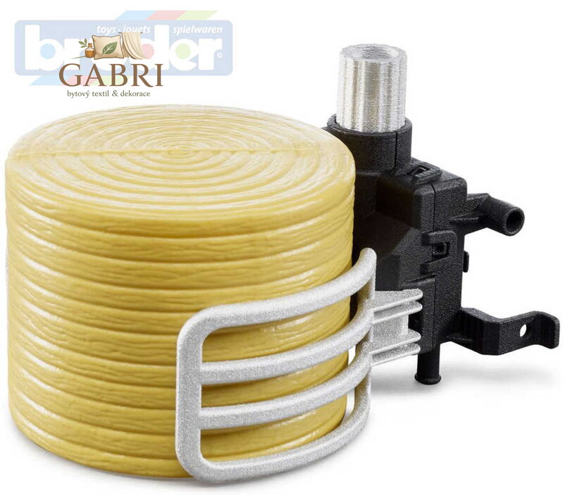 BRUDER 02332 Set kleště na balíky + balík slámy k čelním nakladačům 1:16 plast