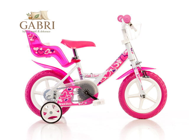 ACRA Kolo sportovní 12" bílo-růžové