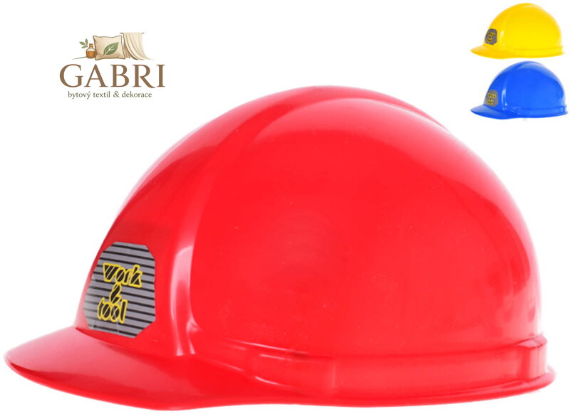 Přilba stavební dětská helma plastová na hlavu 3 barvy