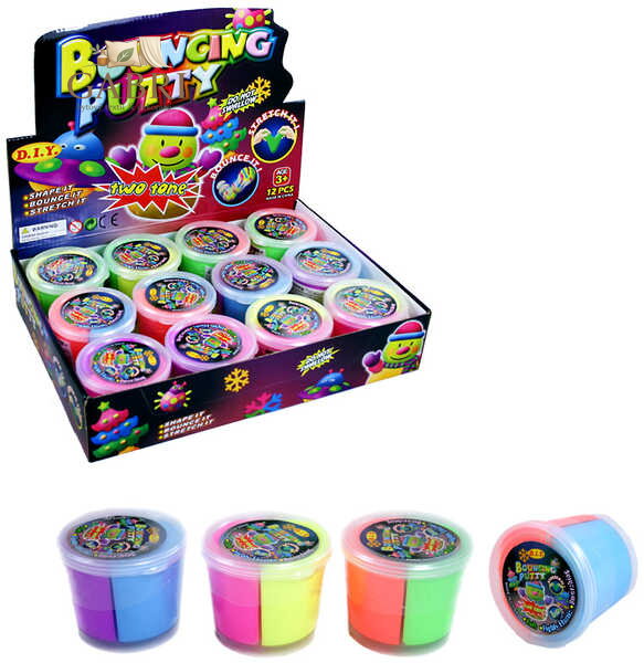 Hmota tvarovací - Modelína dvoubarevná 4 barvy